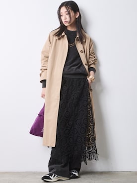 「CHIC STYLE（シックスタイル）のアイテム」を使った、ZOZO_SMILELAND_STAFFさん（レディース・163cm）の冬コーディネート