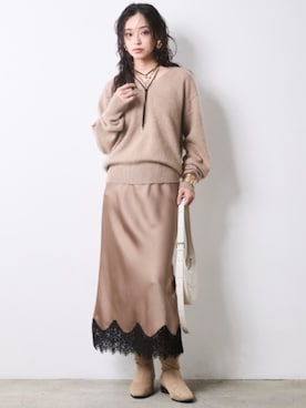 「CHIC STYLE（シックスタイル）のアイテム」を使った、ZOZO_SMILELAND_STAFFさん（レディース・163cm）の秋コーディネート