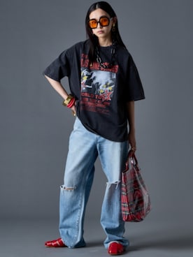 「GEVS.（ジェイヴィス）のアイテム」を使った、ZOZO_SMILELAND_STAFFさん（レディース・163cm）の春コーディネート