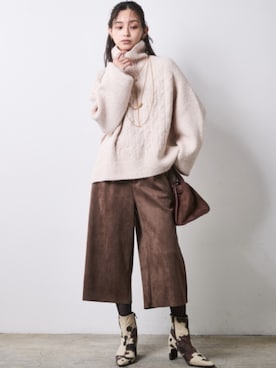 「CHIC STYLE（シックスタイル）のアイテム」を使った、ZOZO_SMILELAND_STAFFさん（レディース・163cm）の秋コーディネート