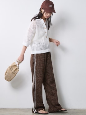 「CHIC STYLE（シックスタイル）のアイテム（パンツ）」を使った、ZOZO_SMILELAND_STAFFさん（レディース・163cm）の春コーディネート