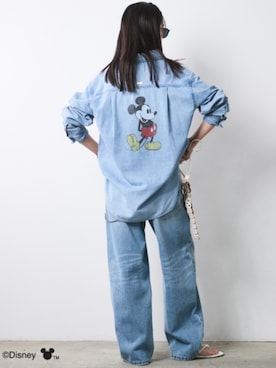 「CHIC STYLE（シックスタイル）のアイテム（パンツ）」を使った、ZOZO_SMILELAND_STAFFさん（レディース・163cm）の春コーディネート