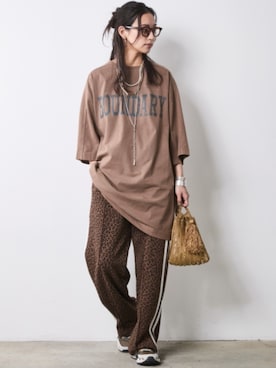 「CHIC STYLE（シックスタイル）のアイテム（パンツ）」を使った、ZOZO_SMILELAND_STAFFさん（レディース・163cm）の春コーディネート