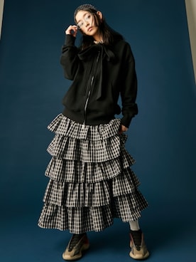 「GEVS.（ジェイヴィス）のアイテム」を使った、ZOZO_SMILELAND_STAFFさん（レディース・163cm）の冬コーディネート