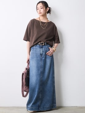 「CHIC STYLE（シックスタイル）のアイテム」を使った、ZOZO_SMILELAND_STAFFさん（レディース・163cm）の春コーディネート
