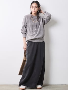 「CHIC STYLE（シックスタイル）のアイテム」を使った、ZOZO_SMILELAND_STAFFさん（レディース・163cm）の冬コーディネート