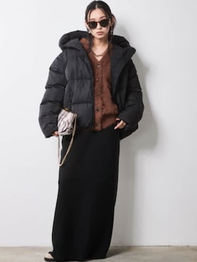 「CHIC STYLE（シックスタイル）のアイテム（ブルゾン）」を使った、ZOZO_SMILELAND_STAFFさん（レディース・163cm）の秋コーディネート