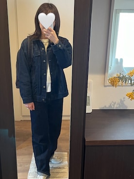 「無印良品（ムジルシリョウヒン）のアイテム（デニムジャケット）」を使った、sair13さん（レディース・160cm）の春コーディネート
