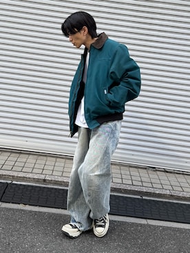 「アイテム（ブルゾン）」を使った、JIEIさん（メンズ・170cm・30代）の秋コーディネート