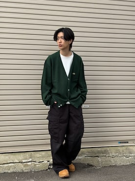 「LACOSTE（ラコステ）のアイテム」を使った、JIEIさん（メンズ・170cm）の冬コーディネート