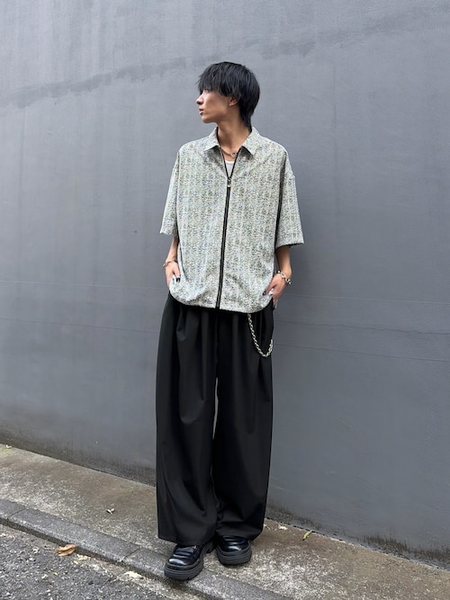 Lui's（ルイス） ワイドパンツ スラックス 鬼タックカーブパンツ