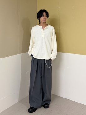 「アイテム（ウォレットチェーン）」を使った、koki.w_68さん（メンズ・175cm）の秋コーディネート