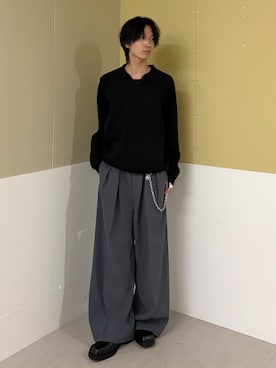 「アイテム（ウォレットチェーン）」を使った、koki.w_68さん（メンズ・175cm）の秋コーディネート