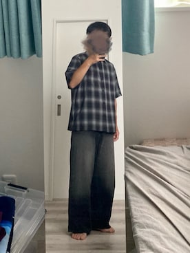 「sedacle（セダクル）のアイテム」を使った、njrmkさん（メンズ・161cm）の夏コーディネート