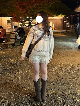 「earth music&ecology（アースミュージックアンドエコロジー）のアイテム」を使った、mochuさん（レディース・156cm）の秋コーディネート