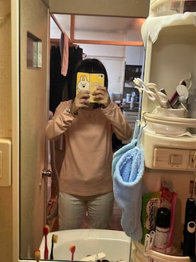 「Mac-House（マックハウス）のアイテム（パンツ）」を使った、コナン&すみっこぐらし推しさん（レディース・151cm）の秋コーディネート