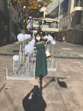 「アイテム（サロペット/オーバーオール）」を使った、コナン&すみっこぐらし推しさん（レディース・151cm）の秋コーディネート