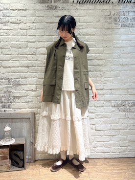 「アイテム（ドレスシューズ）」を使った、りんごさん（レディース・167cm）の夏コーディネート