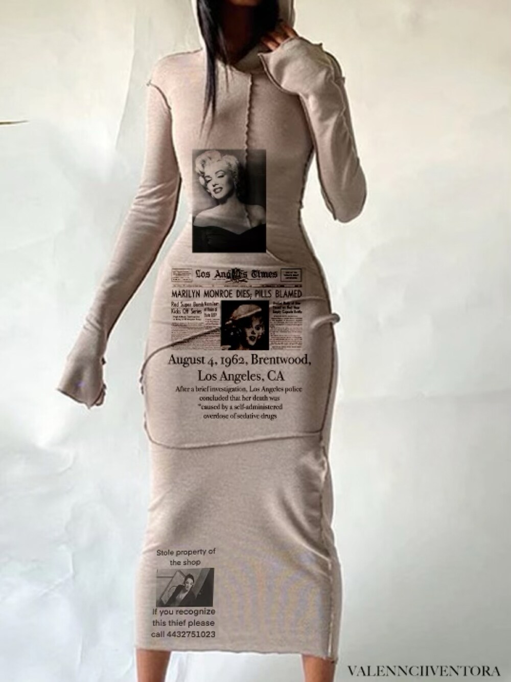 「valenncii Ventoraのアイテム（ワンピース、ベージュ系）」を使った、valennciiさん（レディース・163cm）の春コーディネートの1枚目の写真