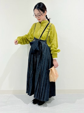 「Libra Cue（リブラ キュー）のアイテム（スカート）」を使った、liedon82861さん（レディース・164cm）の春コーディネート