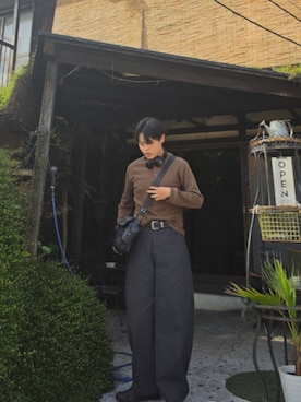 「DIESEL（ディーゼル）のアイテム（バッグ）」を使った、りゅうじさん（メンズ・180cm）の春コーディネート