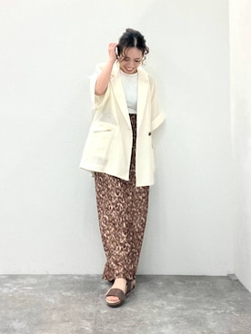 「HIMIKO（ヒミコ）のアイテム」を使った、JUNNA さん（レディース・148cm）の秋コーディネート
