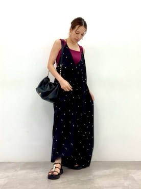 「NICAL（ニカル）のアイテム」を使った、JUNNA さん（レディース・148cm）の夏コーディネート