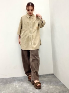 「HIMIKO（ヒミコ）のアイテム」を使った、JUNNA さん（レディース・148cm）の秋コーディネート