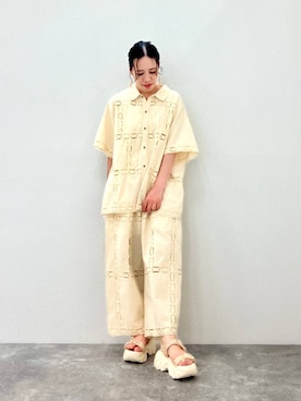「NICAL（ニカル）のアイテム」を使った、JUNNA さん（レディース・148cm）の夏コーディネート