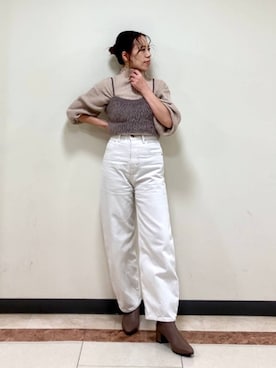 「HIMIKO（ヒミコ）のアイテム」を使った、JUNNA さん（レディース・148cm）の冬コーディネート