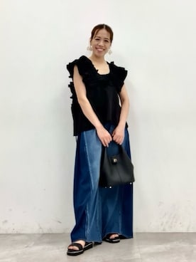 「バッグ」｜JUNNA さん（レディース・148cm）の夏コーディネート