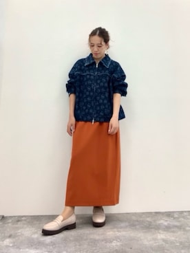 「RAGEBLUE（レイジブルー）のアイテム（ブルゾン）」を使った、JUNNA さん（レディース・148cm）の秋コーディネート