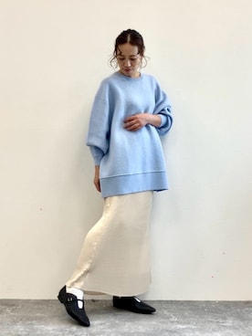 「アイテム（パンプス）」を使った、JUNNA さん（レディース・148cm）の秋コーディネート