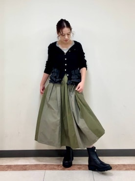 「HIMIKO（ヒミコ）のアイテム」を使った、JUNNA さん（レディース・148cm）の秋コーディネート