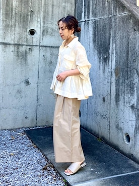 「HIMIKO（ヒミコ）のアイテム」を使った、JUNNA さん（レディース・148cm）の夏コーディネート