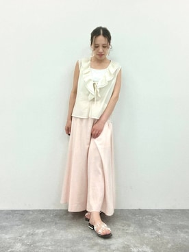 「HIMIKO（ヒミコ）のアイテム」を使った、JUNNA さん（レディース・148cm）の夏コーディネート