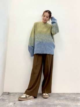 「RAGEBLUE（レイジブルー）のアイテム」を使った、JUNNA さん（レディース・148cm）の秋コーディネート