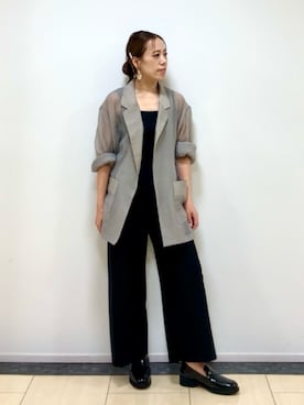 「HIMIKO（ヒミコ）のアイテム」を使った、JUNNA さん（レディース・148cm）の秋コーディネート