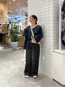 「アイテム（タンクトップ、イエロー系）」を使った、Natsukiさん（レディース・156cm）の夏コーディネート