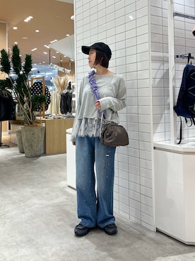 「CIAOPANIC TYPY（チャオパニックティピー）のアイテム（帽子）」を使った、Natsukiさん（レディース・156cm）の秋コーディネート