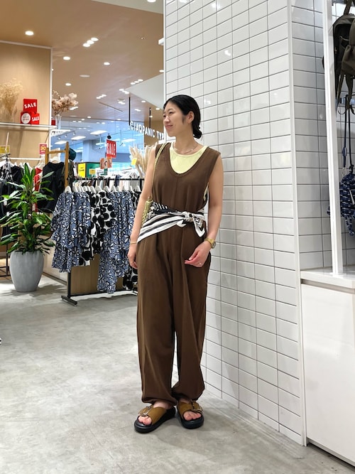 【willow】【新色追加】スラブ裏毛裾ドロストオールインワン