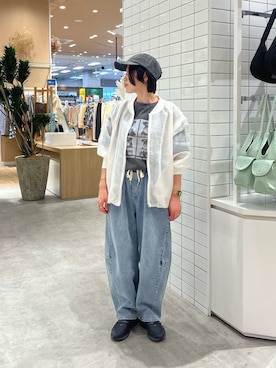 「CIAOPANIC TYPY（チャオパニックティピー）のアイテム（ブルゾン）」を使った、Natsukiさん（レディース・156cm）の春コーディネート