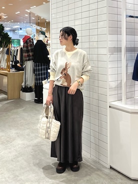 「DOD（ディーオーディー）のアイテム」を使った、Natsukiさん（レディース・156cm）の秋コーディネート