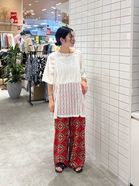 「アイテム（キャミソール）」を使った、Natsukiさん（骨格ウェーブ・レディース・156cm）の夏コーディネート