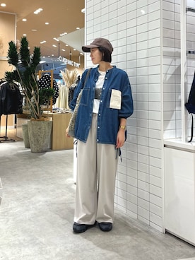 「CIAOPANIC TYPY（チャオパニックティピー）のアイテム（帽子）」を使った、Natsukiさん（レディース・156cm）の秋コーディネート
