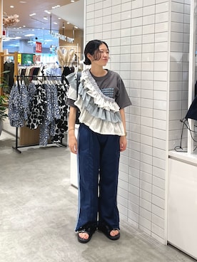 「アイテム（スカート）」を使った、Natsukiさん（レディース・156cm）の夏コーディネート