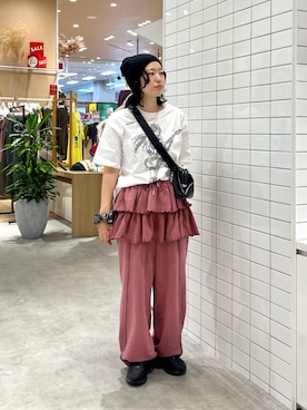 「ODD STUDIO（オッドスタジオ）のアイテム」を使った、Natsukiさん（レディース・156cm）の秋コーディネート