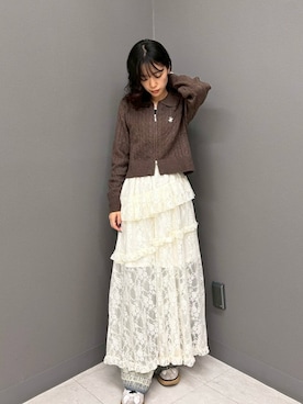 NICOLE CLUB staffさん(レディース・166cm)の冬コーディネート