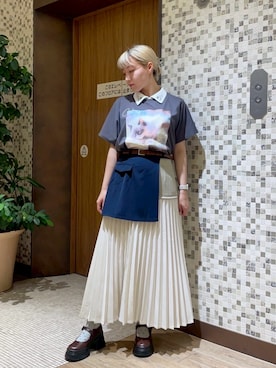 「ネコ」｜NICOLE CLUB staffさん（レディース・150cm）の夏コーディネート