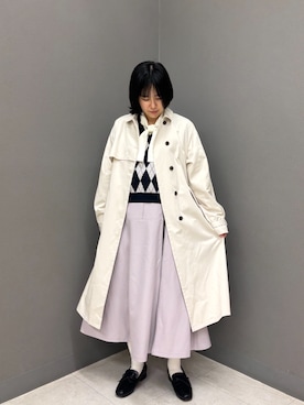 「BEVERLY HILLS POLO CLUB（ビバリーヒルズポロクラブ）のアイテム（シャツ/ブラウス）」を使った、NICOLE CLUB staffさん（レディース・160cm）の春コーディネート